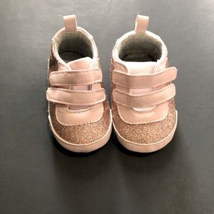 Carter’s pink glitter Velcro shoes